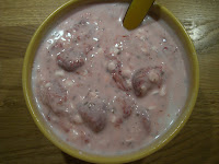 CIMG7683 - Min kvällsmat kesella- och bärblandning