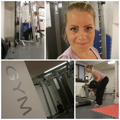 rygg+biceps+ben+p%C3%A5+WGP+gymmet - Svettig efter promenaden och styrketräningen