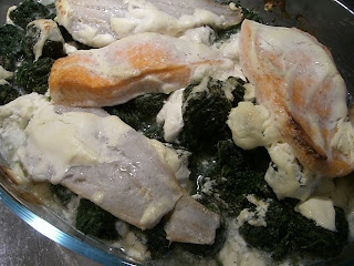CIMG9937 - Fisk på spenattäcke med citron och creme fraiche