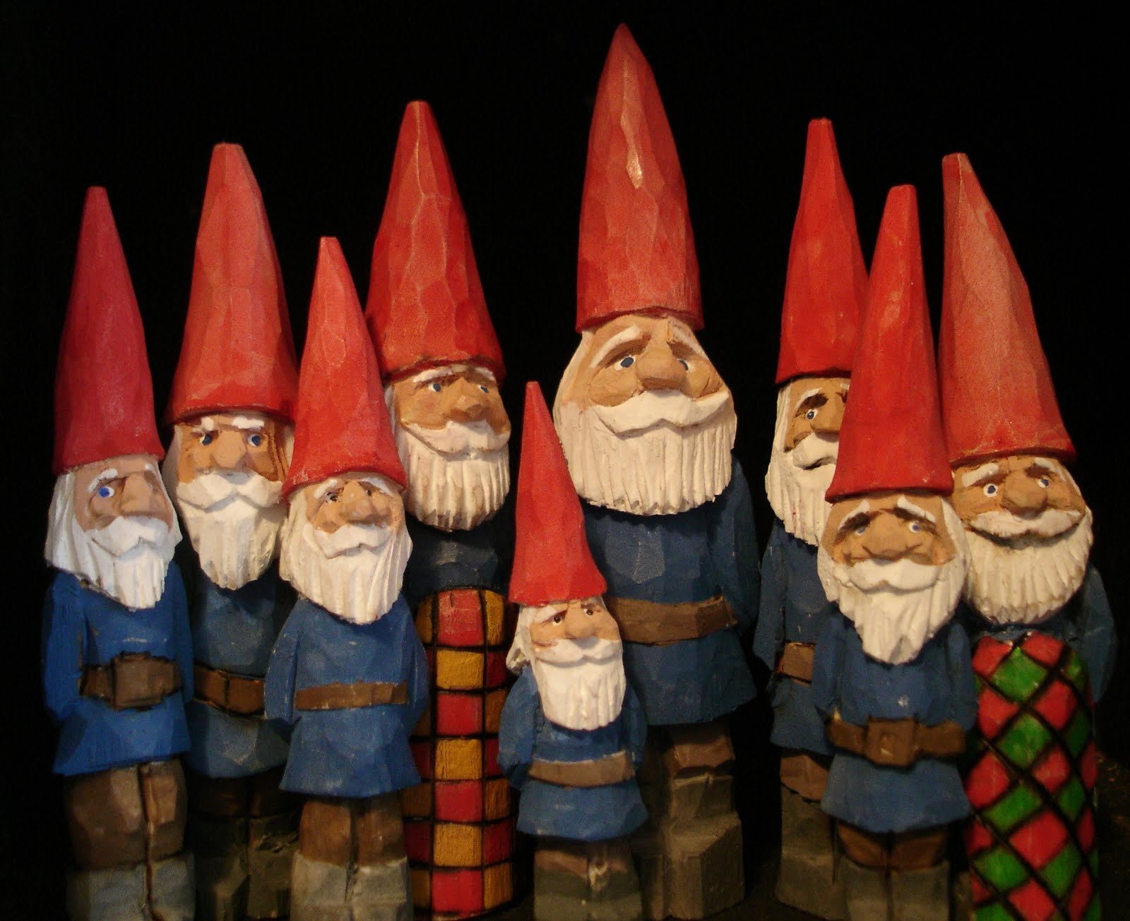 Quilting and Carving Gnome Tree Ornaments?