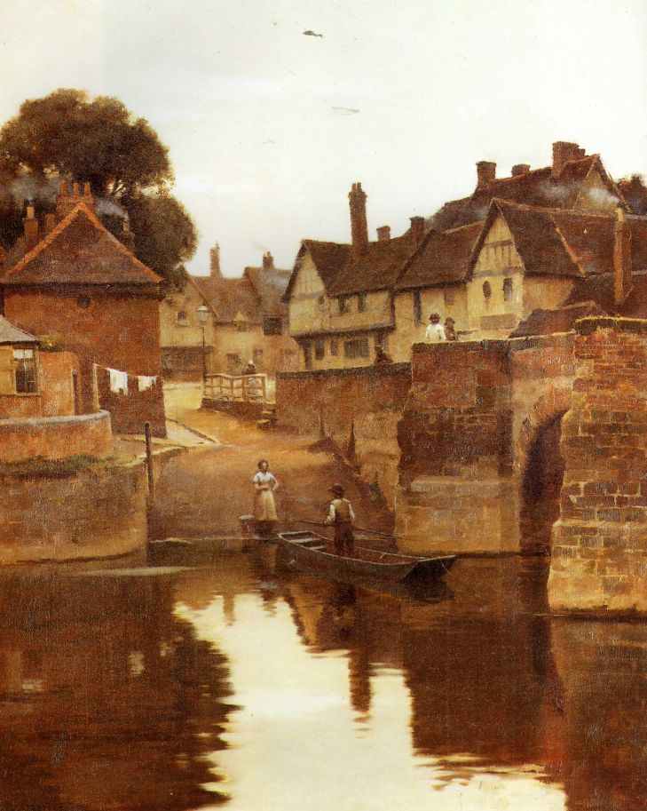 British Art William Blandford Fletcher King John's Bridge Tewkesbury