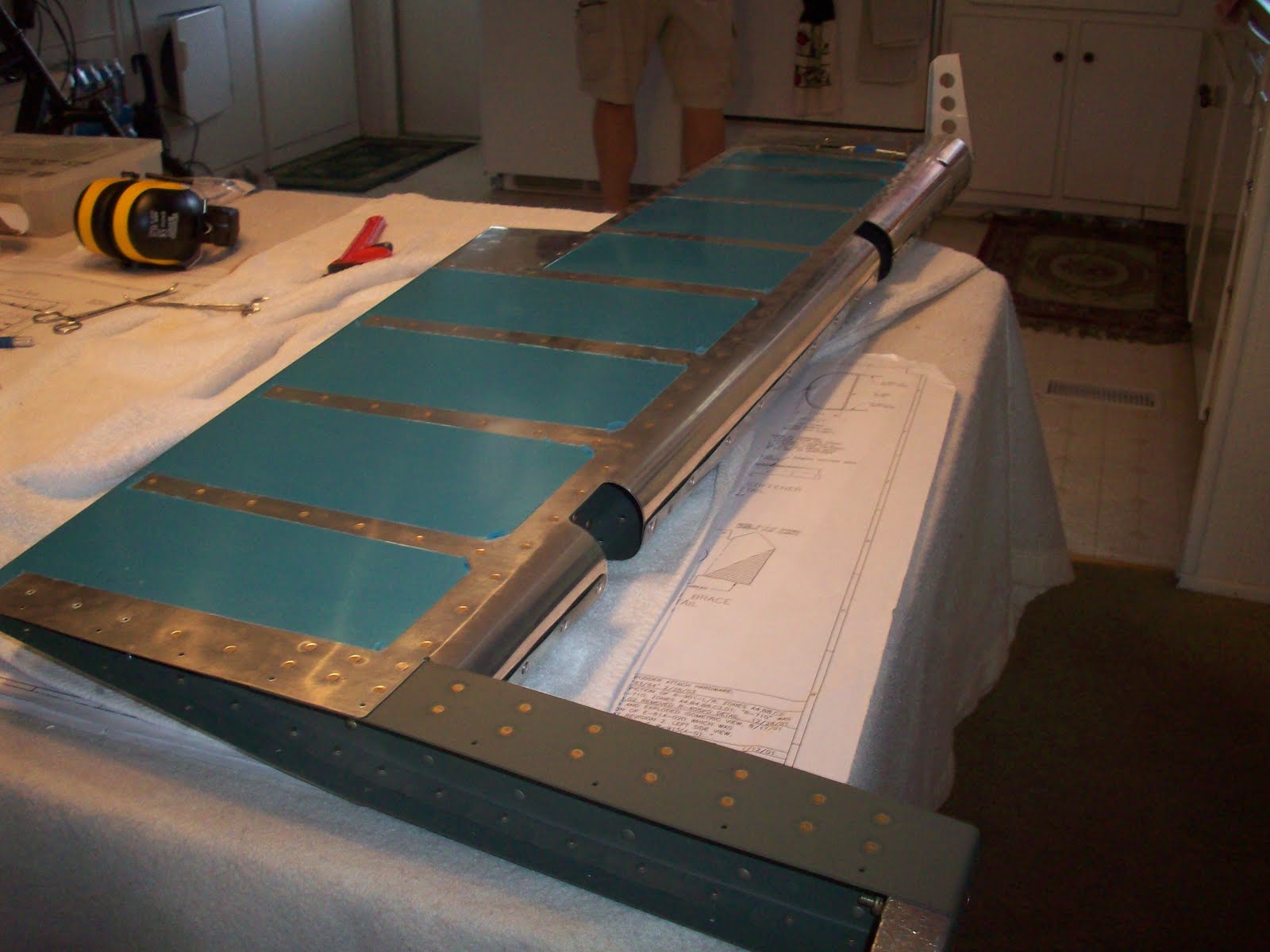 RV7 Process Mounted Elevators and Rudder
