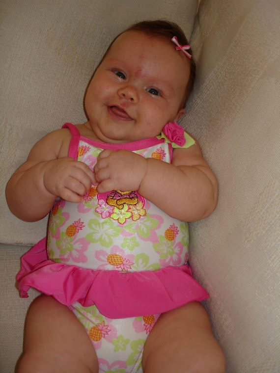 Missoni in her size 6 mths swimsuit!