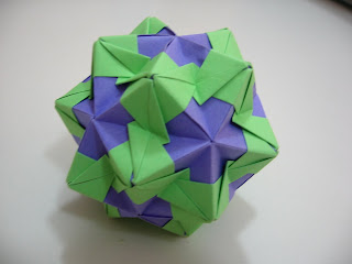 Tomoko Fuse Floral Origami Globes Green and Blue Alternate Fixes Type III