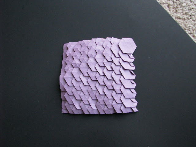 Eric Gjerde Purple Spread Hexagon Tessellation front