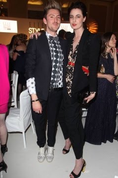 Erin O Connor wearing my AW2010 Jacket at the elle style awards