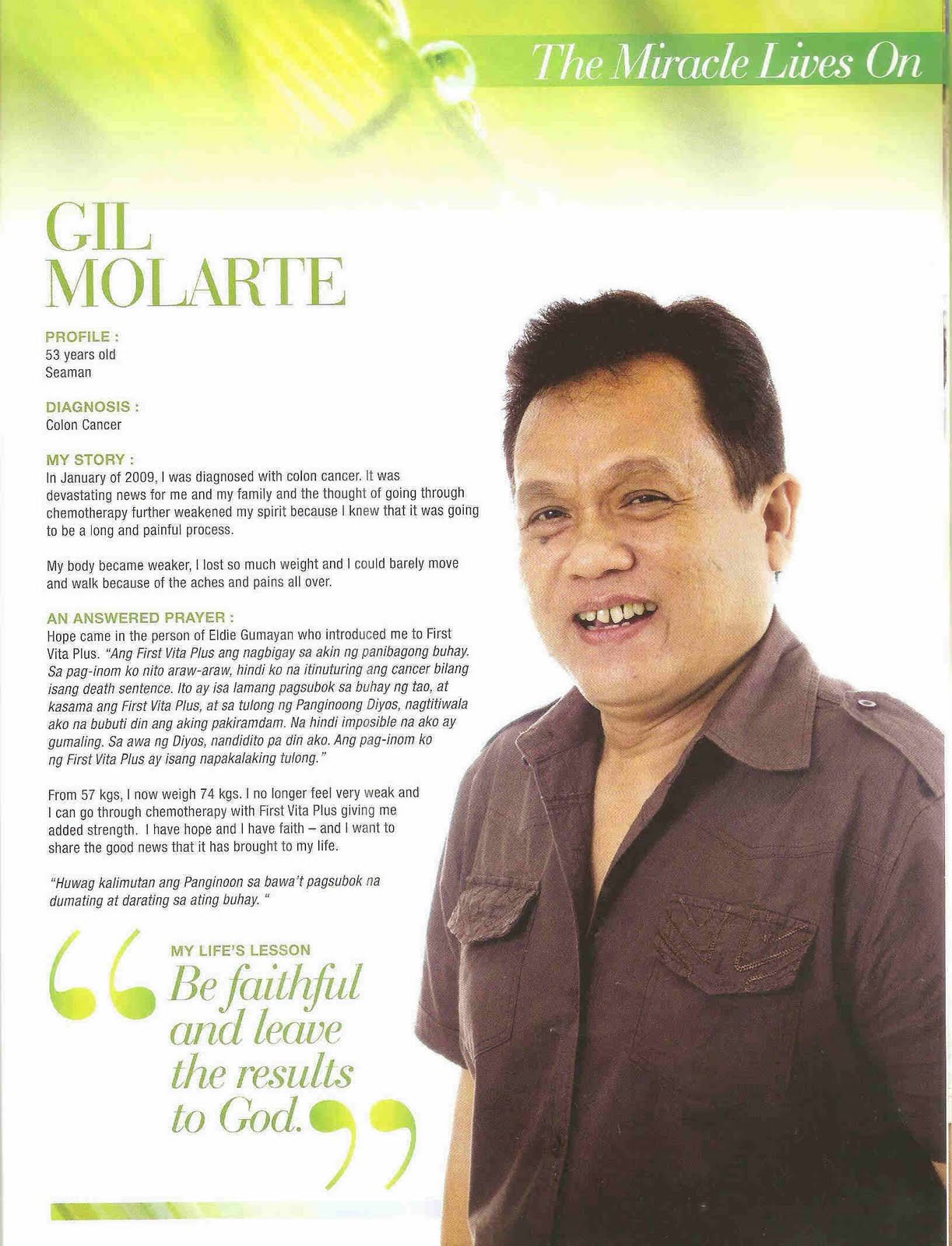 FIRST VITA PLUS so full of Life! The Wonder Works of First Vita Plus