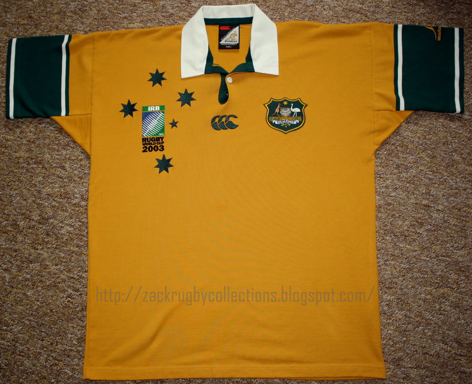 ZackRugby Collections® Australia Classic SS Rugby World Cup 2003 SS