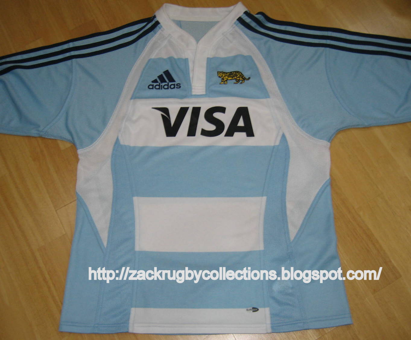 ZackRugby Collections® Argentina Pro SS 2008/2009 Rugby Jersey