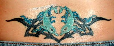 Tattoo ideas for Women: Lower Back Dolphin Tattoos