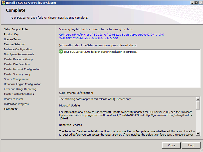 Eric Leong: SQL Server 2008 Failover Clustering on Windows Server 2008 R2
