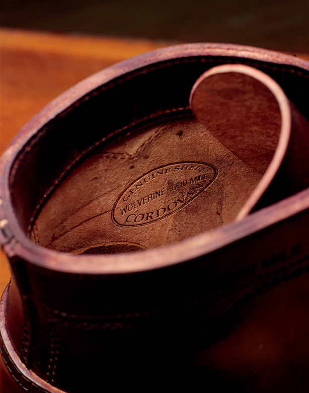 Podgeopedia: Black and White, Simple: Wolverine 1000 Mile 721LTD Shell Cordovan Boot