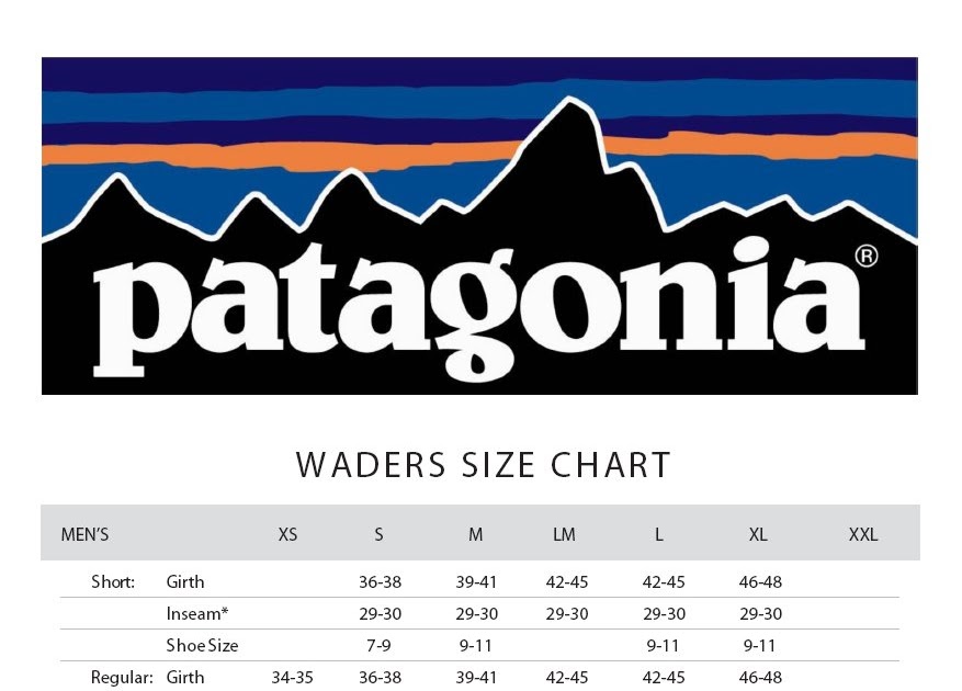 RMP - Rocky Mountain Patagonia: Wader Sizing Chart