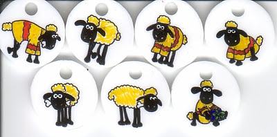 Shaun the Sheep stitch markers