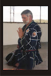 Mestre Garça meditando