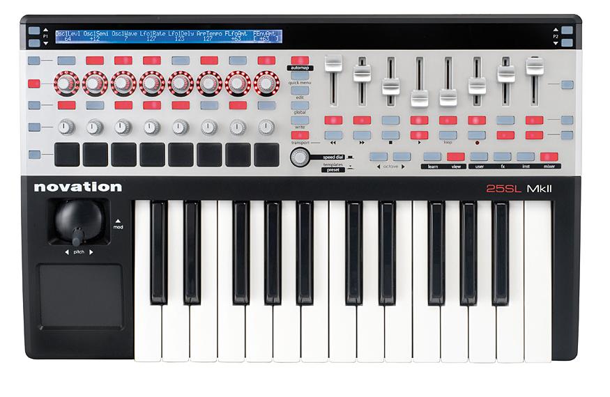 25SLMKII CONTROLADOR MIDI NOVATION SONIDO LATAM