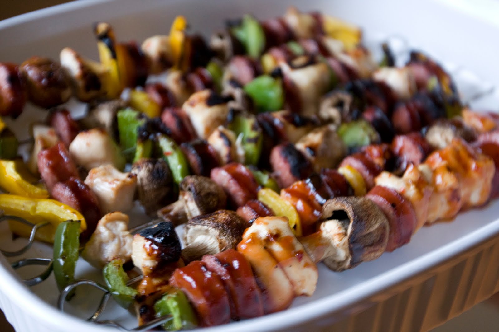 Simply Yum!!! Chicken and Sausage Kabobs