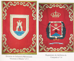 Escudos de la División y del Regimiento