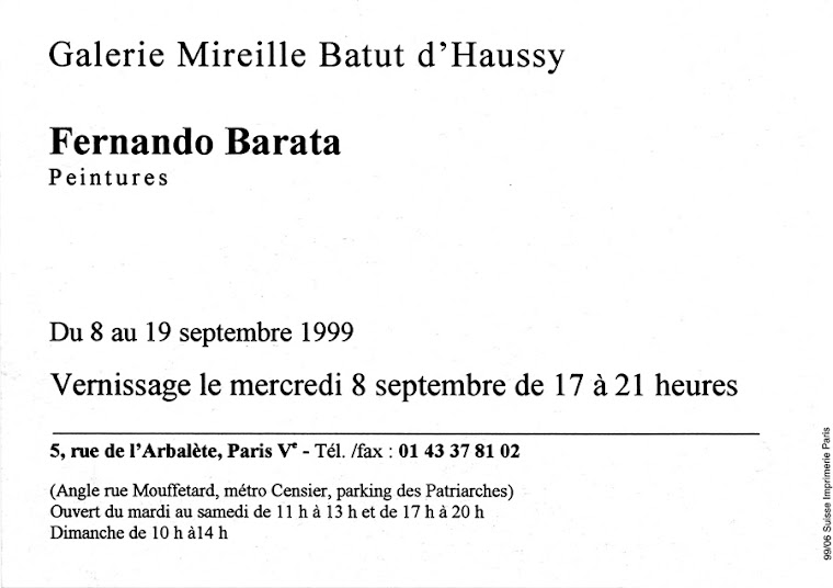Galerie Mireille Batut d'Haussy