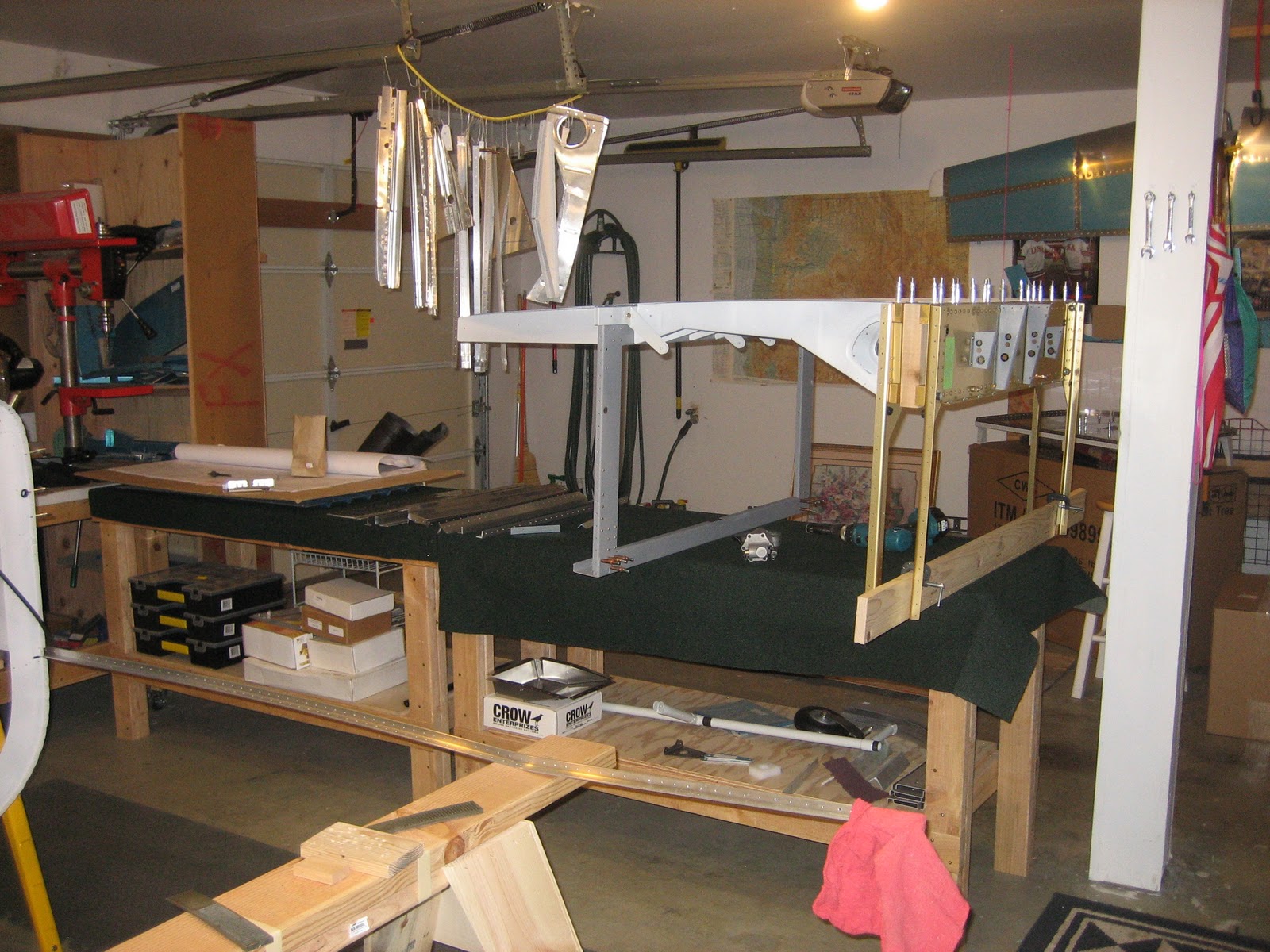 Chad and Bekah's RV-7: Continued Disassembly Deburring/Dimpling ...