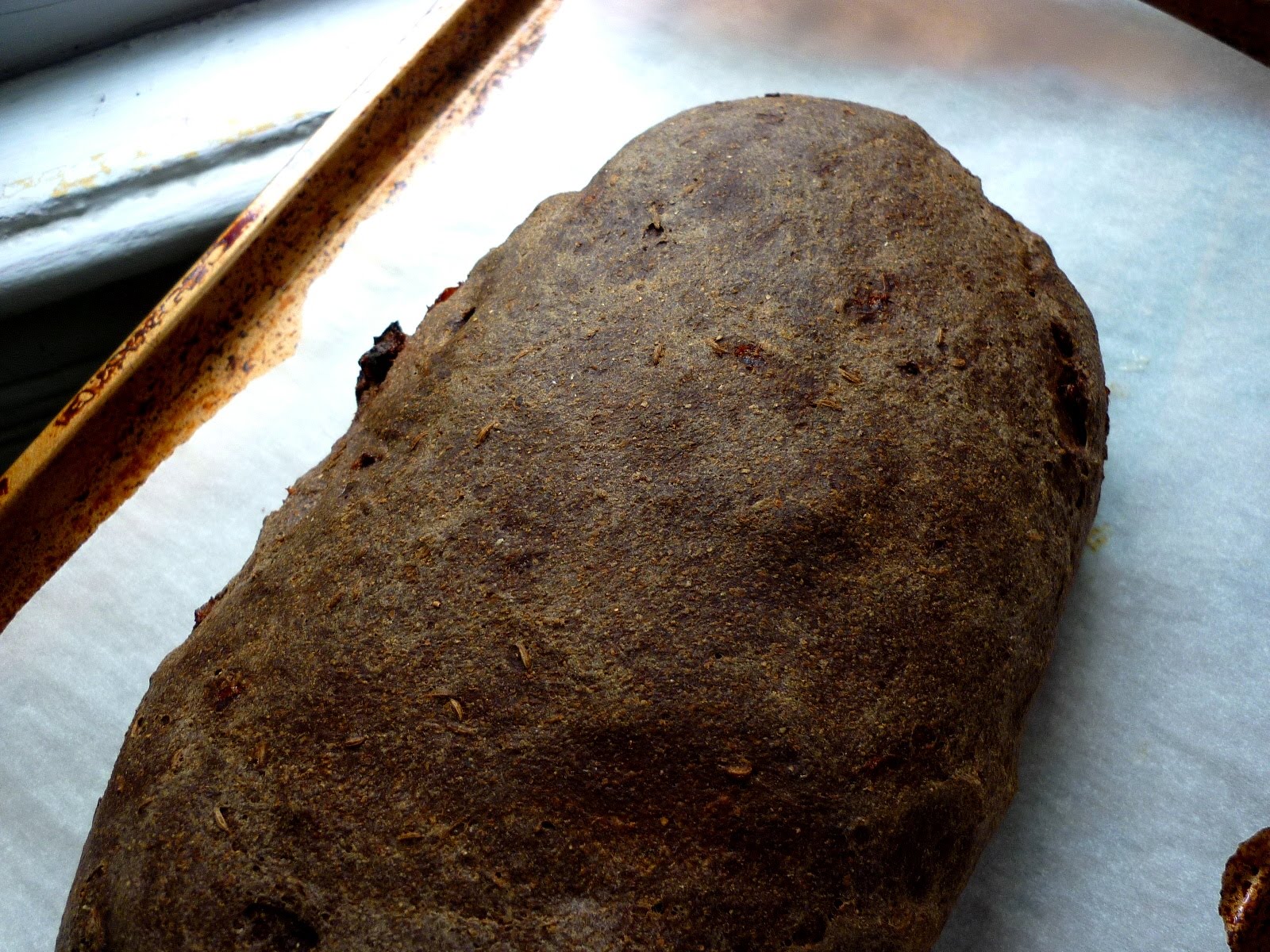 Food for Poems Pumpernickel Rye Bread with Raisins