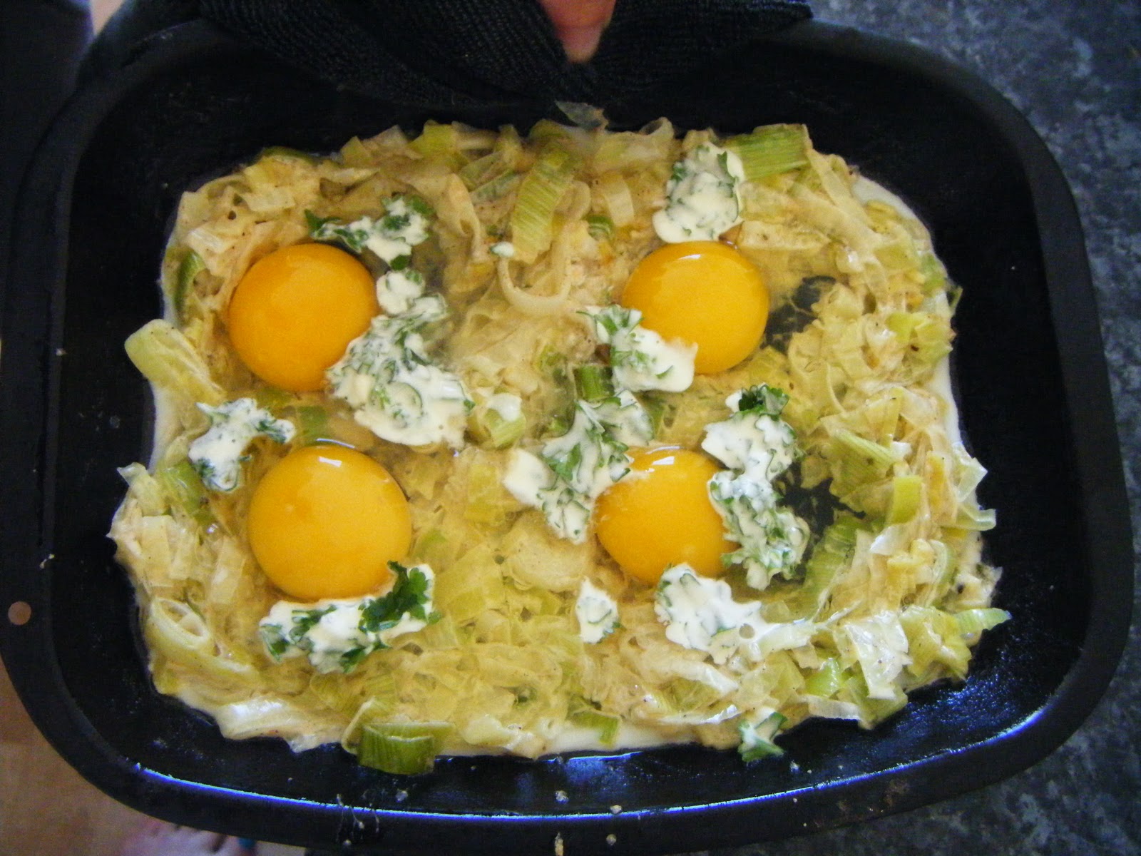 A Year in Eggs: Leeks and Eggs