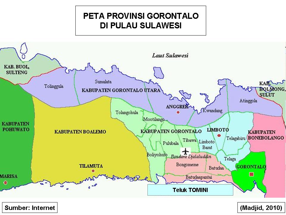 PETA DIGITAL Peta Provinsi Gorontalo, Sulawesi 07