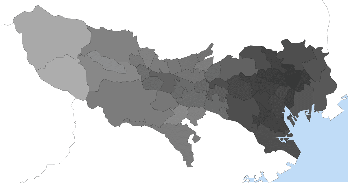 tokyo.parallellt.se: population growth - maps
