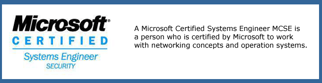 Microsoft Certified Systems Engineer MCSE