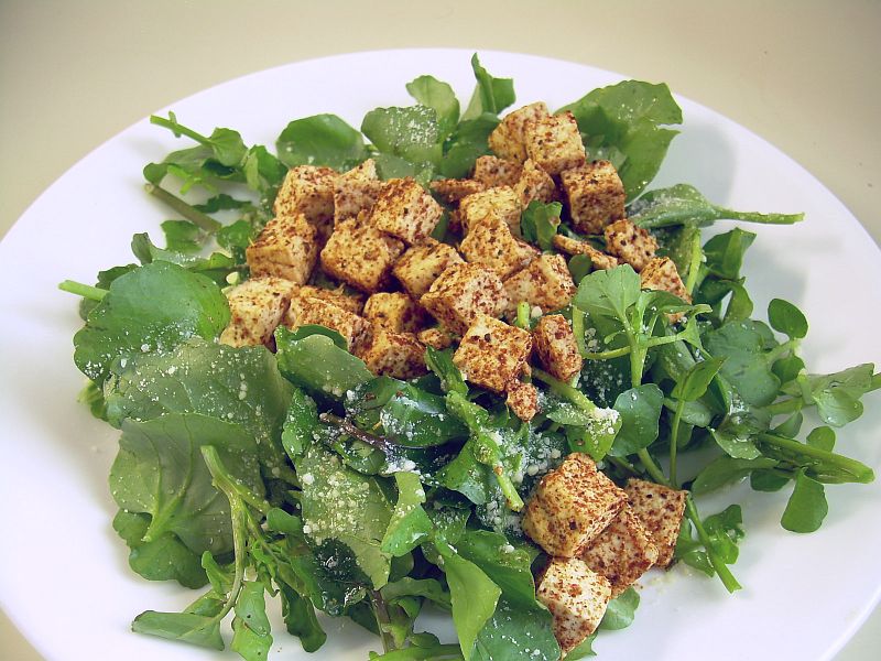 Tasty Treats Watercress and Tofu Salad