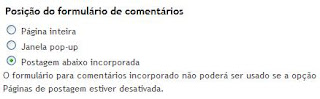 Avatares nos comentários do Blogger