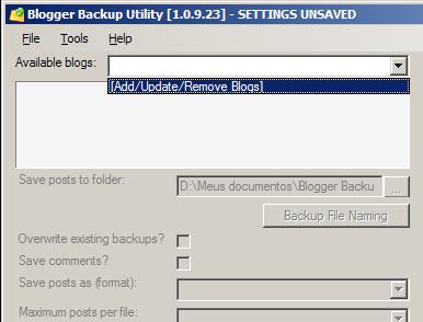 Tutorial Blogger Backup