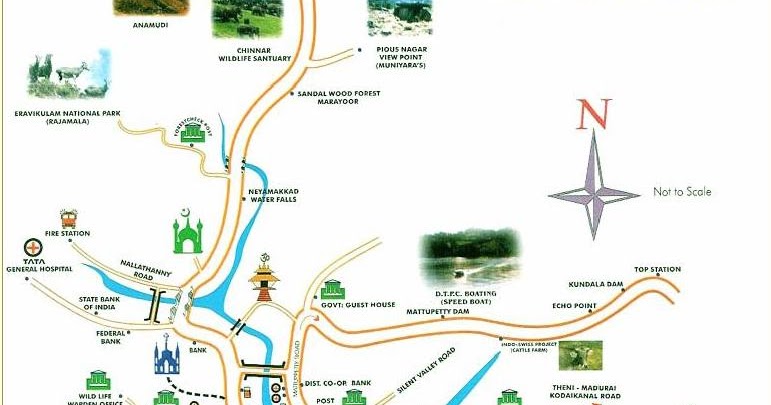 Munnar Map 