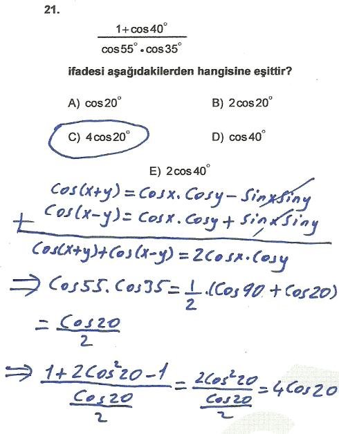 Bilgi Dünyası: LYS 2010 SORULAR VE CEVAPLAR