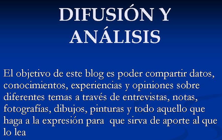 Difusión y Análisis