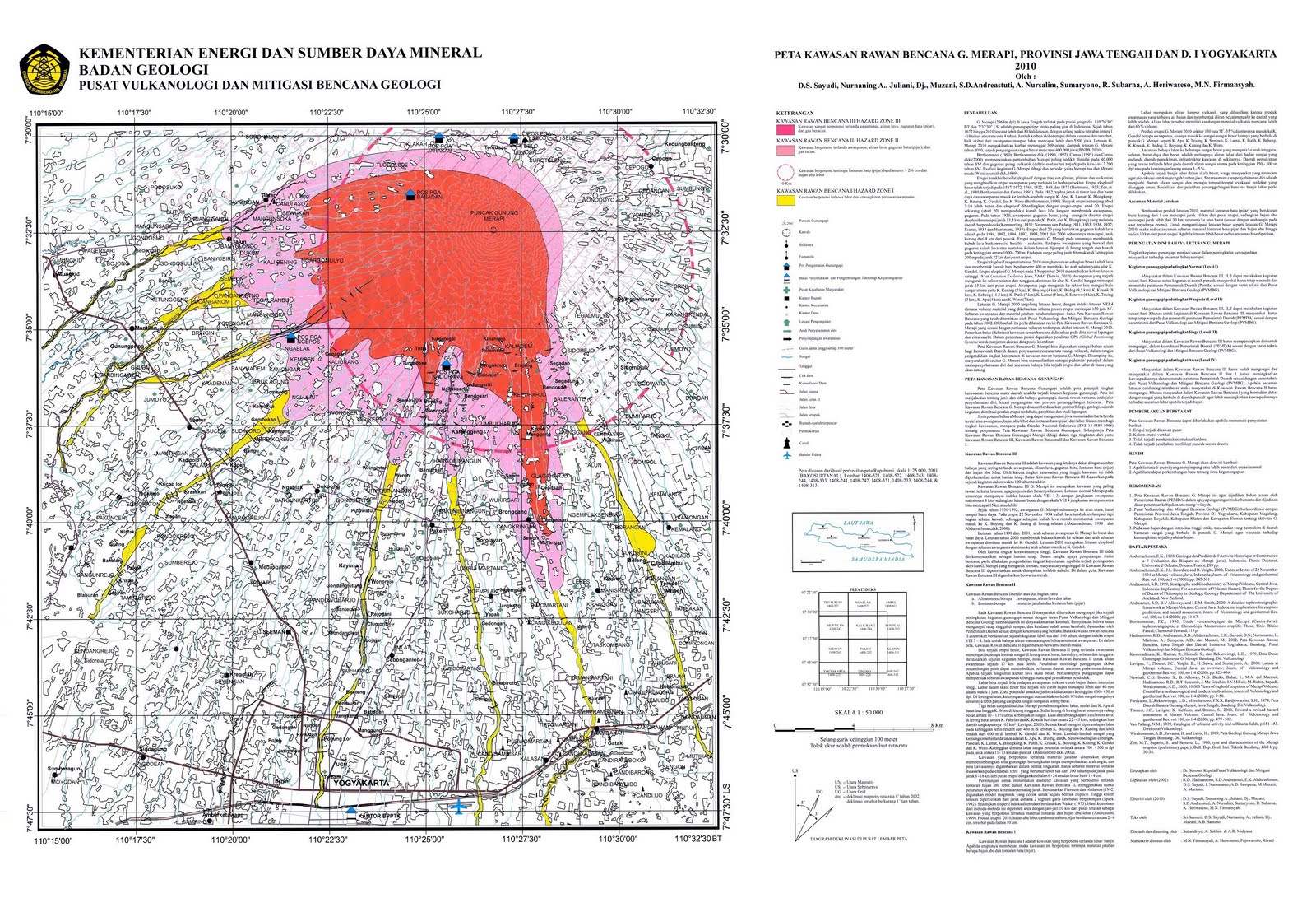 Peta Kawasan Rawan Bencana (KRB) Merapi - PKPU PURWOKERTO