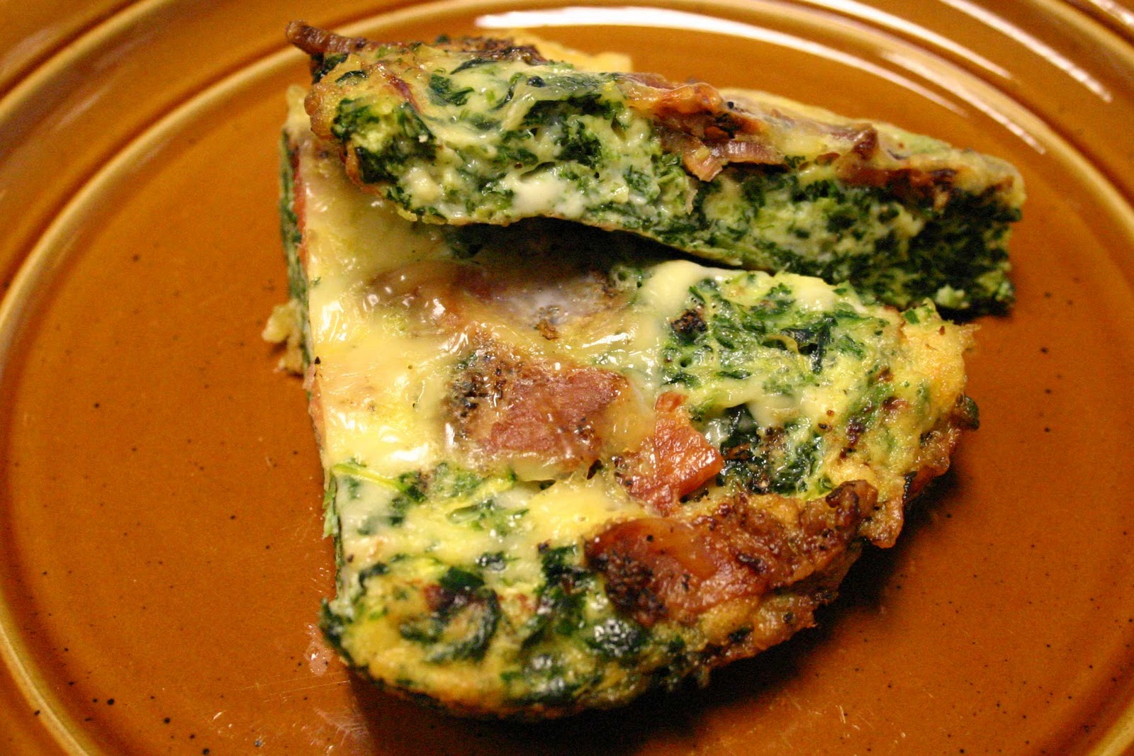David's Recipe Box Bacon and Spinach Frittata with Smoked Gouda