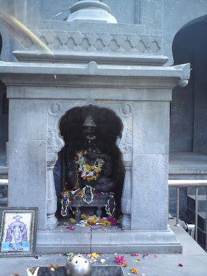 Lord Ganesha idol in the courtyard of the Kalaram temple - Nashik