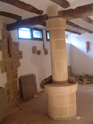 Arte y Decoración: columnas imitacion a piedra