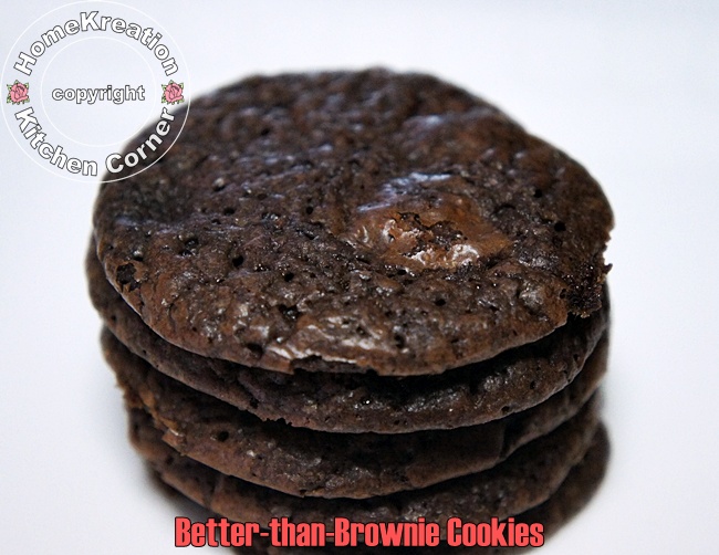 HomeKreation Kitchen Corner BetterthanBrownie Cookies