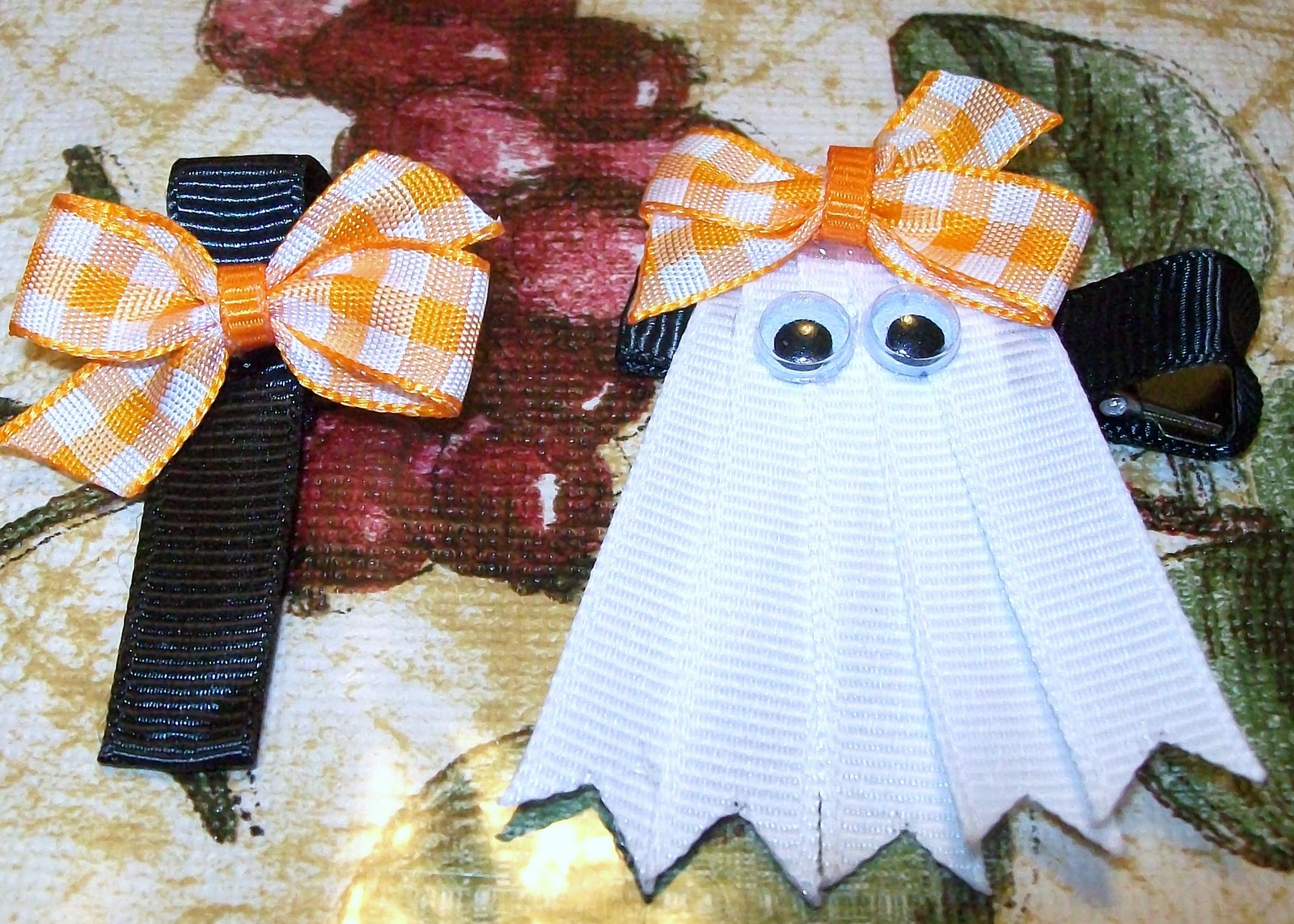 Hair Bows..... new craft ideas Halloween Hair Bows