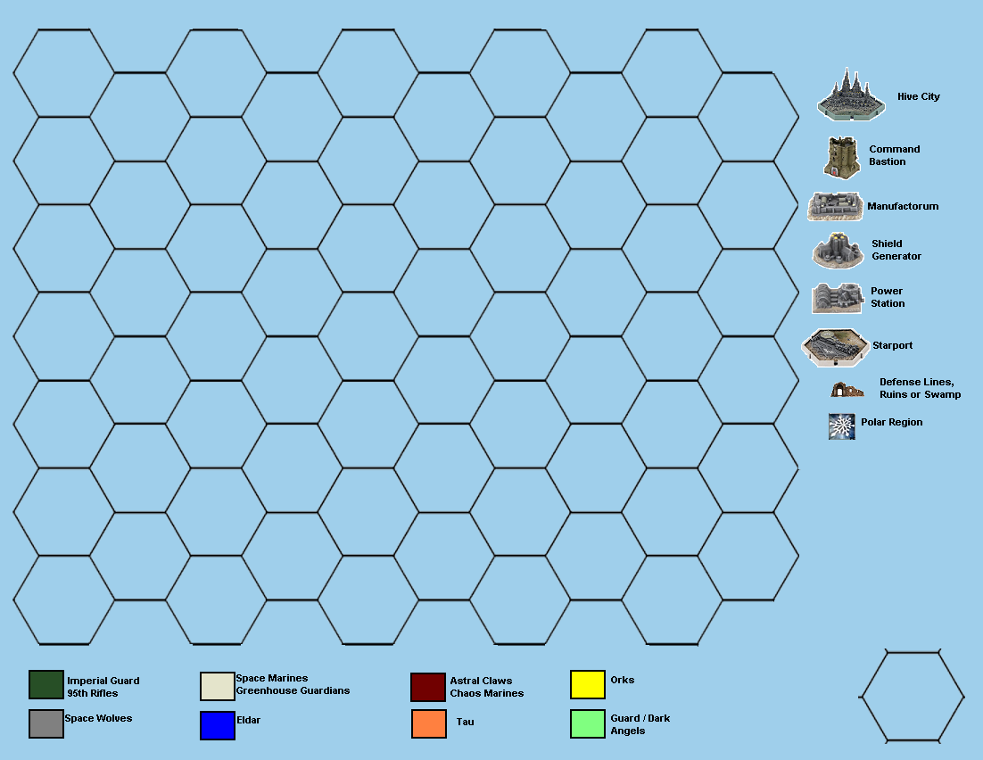 Printable Hex Map