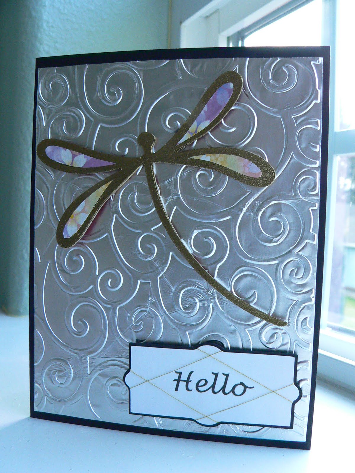 Beary Crafty Tin foil embossing video/Pagoda card
