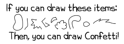 Fun4theBrain Chatter!: How to Draw: Confetti Fun4theBrain Chatter!: How to Draw: Confetti