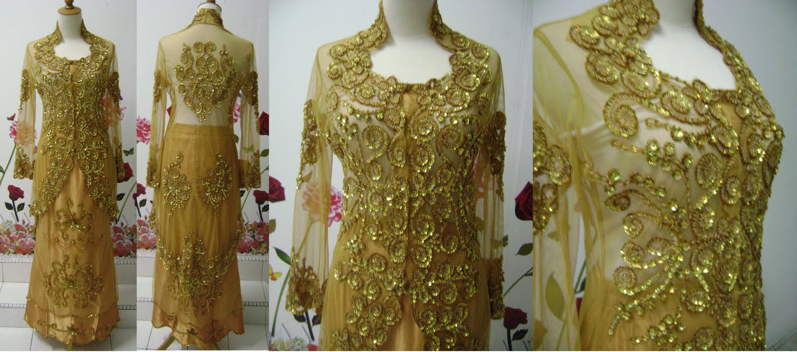 baju pengantin pendek 