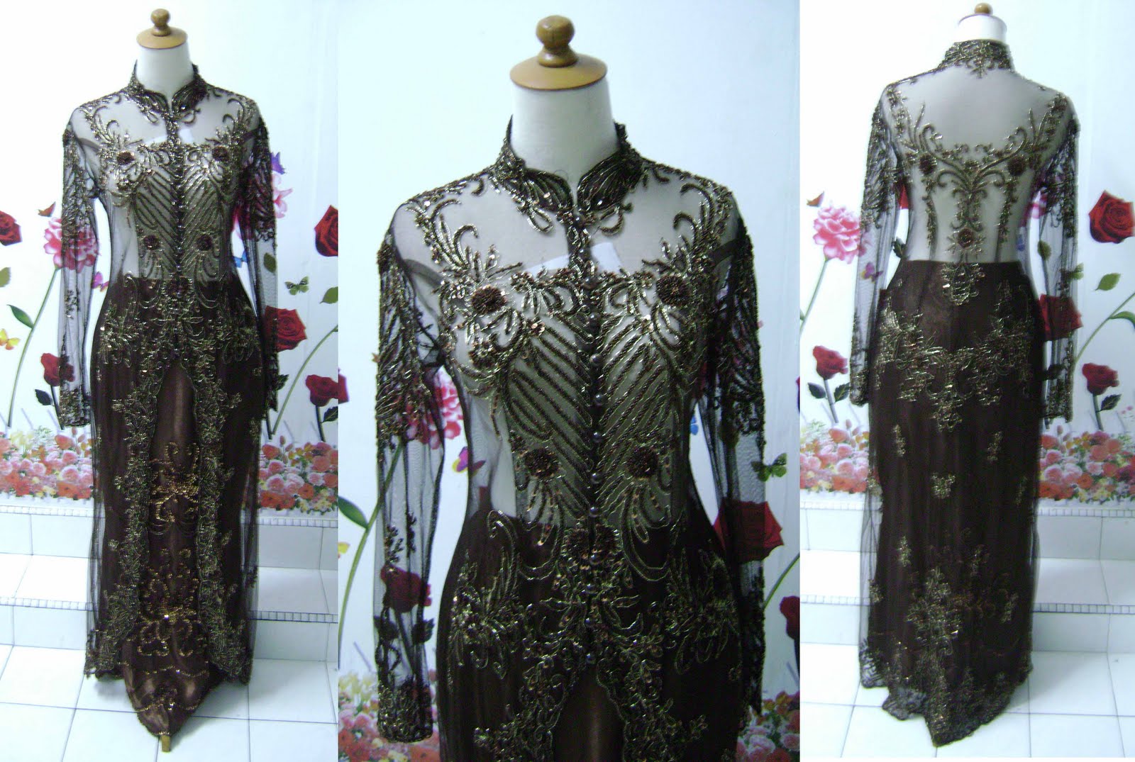 gaun pengantin kebaya dan jas barat