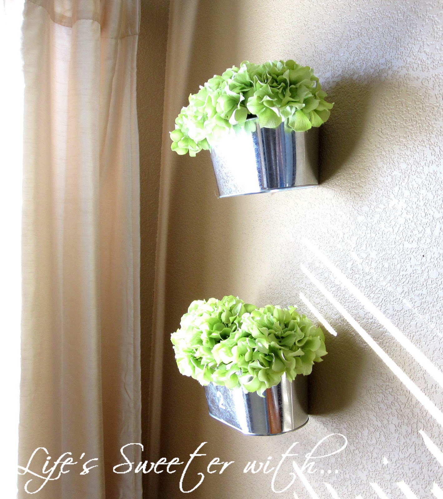 Life's Sweeter with Chocolate Wall Mount Flower Boxes
