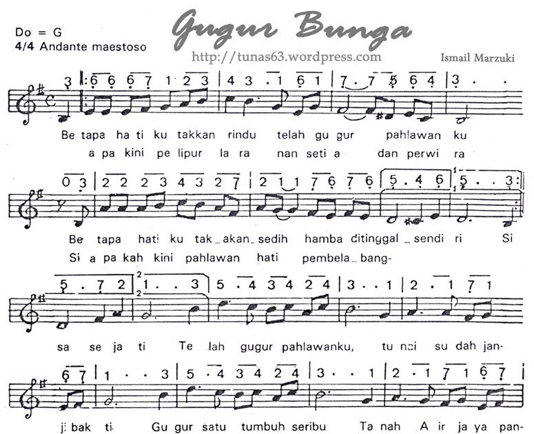 Alee Rayza: Lirik dan Download Lagu Nasional : GUGUR BUNGA