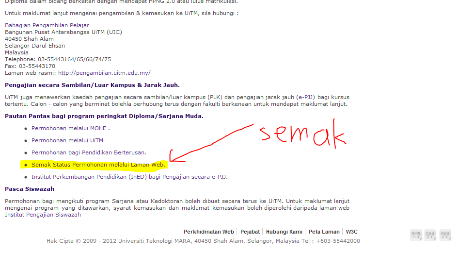 Semakan Status Permohonan Program 6p - sharakick