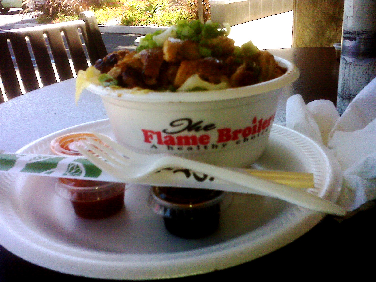 Dude Where's My Lunch? Flame Broiler for lunch today